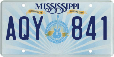MS license plate AQY841