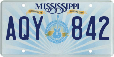 MS license plate AQY842