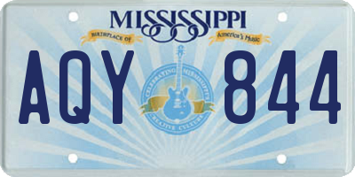 MS license plate AQY844