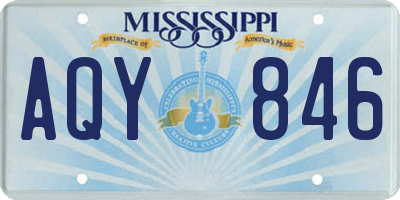 MS license plate AQY846