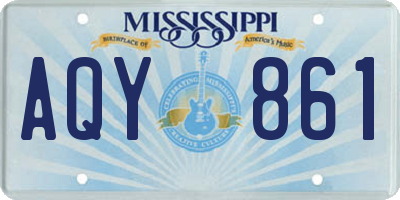 MS license plate AQY861