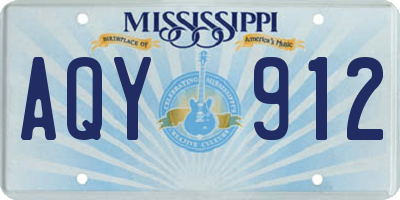 MS license plate AQY912