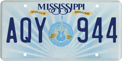 MS license plate AQY944