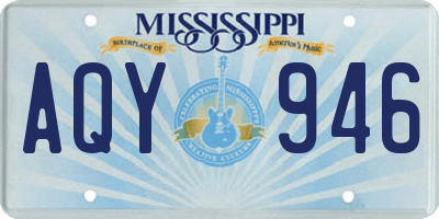 MS license plate AQY946