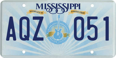 MS license plate AQZ051