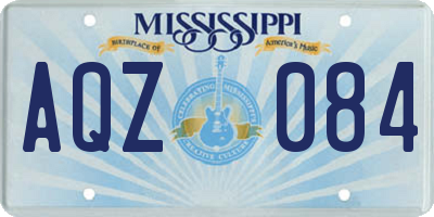 MS license plate AQZ084