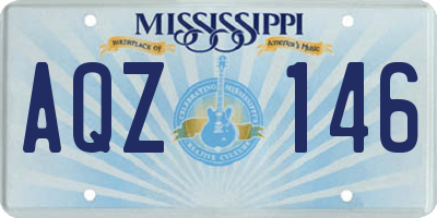 MS license plate AQZ146