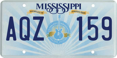 MS license plate AQZ159
