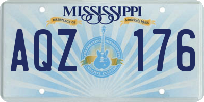 MS license plate AQZ176