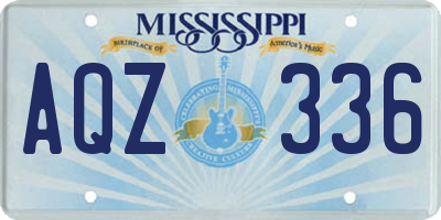 MS license plate AQZ336