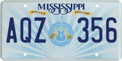 MS license plate AQZ356