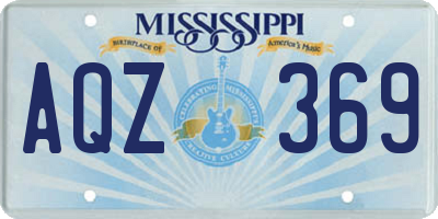 MS license plate AQZ369