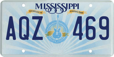 MS license plate AQZ469