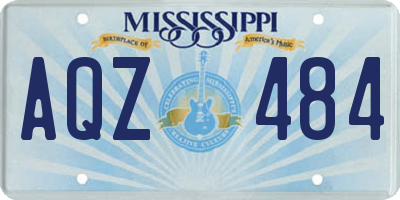 MS license plate AQZ484