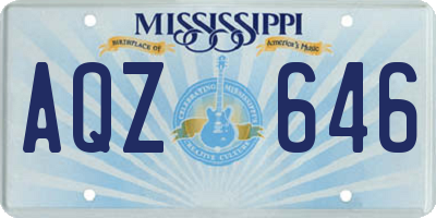 MS license plate AQZ646