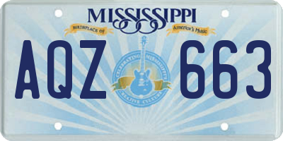 MS license plate AQZ663