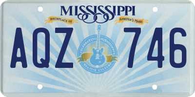 MS license plate AQZ746