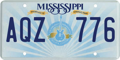 MS license plate AQZ776