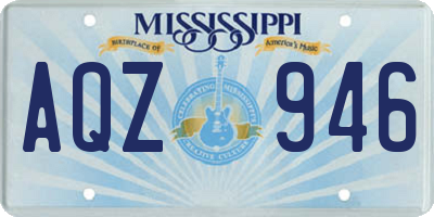 MS license plate AQZ946