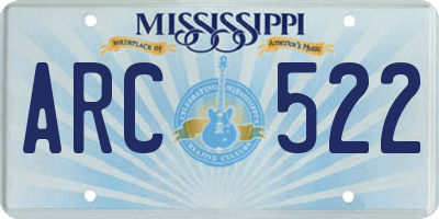MS license plate ARC522
