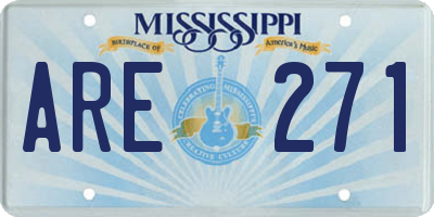 MS license plate ARE271