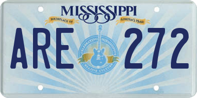 MS license plate ARE272