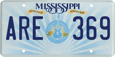 MS license plate ARE369