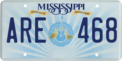 MS license plate ARE468