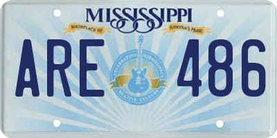 MS license plate ARE486