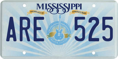 MS license plate ARE525