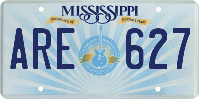 MS license plate ARE627