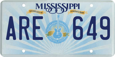MS license plate ARE649