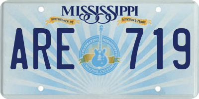 MS license plate ARE719