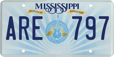 MS license plate ARE797