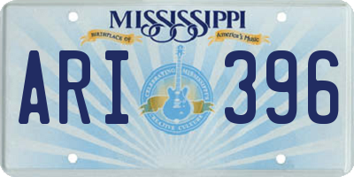 MS license plate ARI396