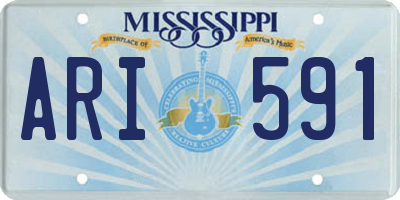 MS license plate ARI591