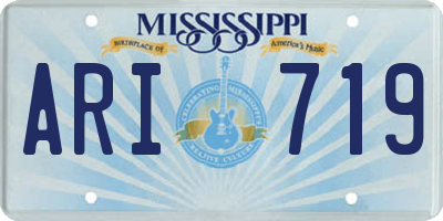 MS license plate ARI719