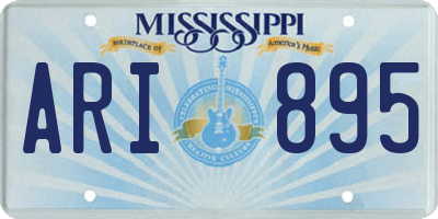 MS license plate ARI895