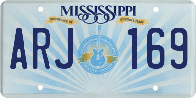 MS license plate ARJ169