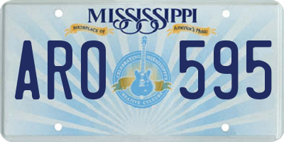 MS license plate ARO595