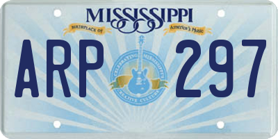 MS license plate ARP297