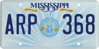 MS license plate ARP368