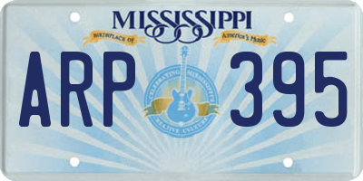 MS license plate ARP395