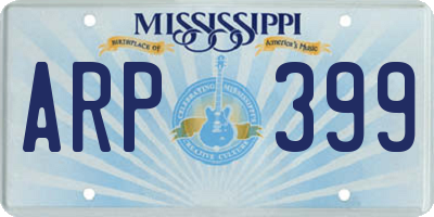MS license plate ARP399