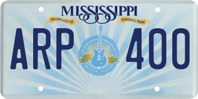 MS license plate ARP400