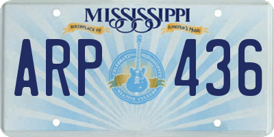 MS license plate ARP436