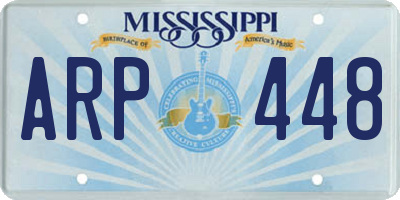 MS license plate ARP448