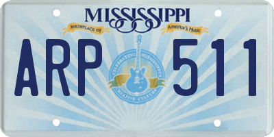 MS license plate ARP511