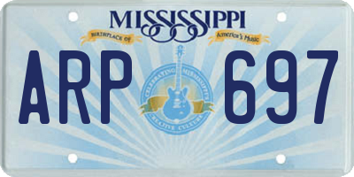 MS license plate ARP697