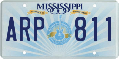 MS license plate ARP811